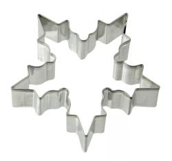 ZENKER Ausstecher Schneeflocke mittel 7,1 x 7,5 cm silber