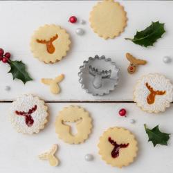 ZENKER Ausstecher Linzer mit Elchkopf Ø 5,4 cm silber