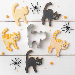 ZENKER Ausstecher Katze mit Buckel 9,5 x 7,9 x 2,6 cm silber