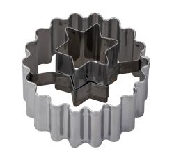 ZENKER Ausstecher Linzer Stern 5,4 x 3,6 cm silber