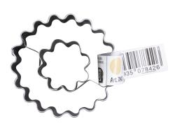 ZENKER Ausstecher Linzer Blume 5,4 x 3,6 cm silber