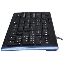 HAMA Multimedia-Tastatur Anzano mit seitlichen Leuchtstreifen schwarz