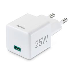 HAMA Schnellladegerät Mini USB-C PD/Qualcomm® 25 W weiß