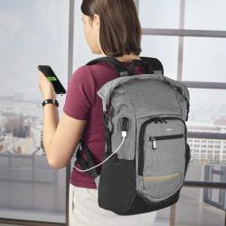 Rucksack Terra mit Laptopfach 21 l grau