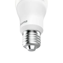 HAMA Smarte WLAN-LED-Lampe E27 Matter 9 W RGBW für Sprach-/App-Steuerung weiß