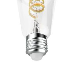 HAMA Smarte LED-Lampe E27 Matter Retro Filament ST64 RGBW dimmbar mit App