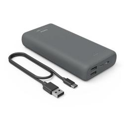 HAMA Powerbank Supreme 24HD 24000 mAh 1x USB-C 2x USB-A grau