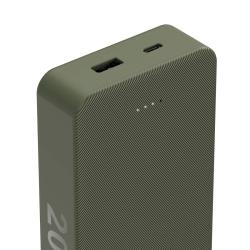 Powerbank Power Pack Colour 20 LED-Anzeige Fast Charge 20 000 mAh grün