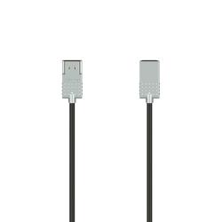 USB-Kabel mit zwei Anschlüssen. Ein Ende hat einen USB-A Stecker, das andere einen USB-B Stecker. Kabel ist schwarz.