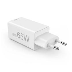 HAMA Schnellladegerät Mini 2x USB-C PD 1x USB-A QC 65W weiß