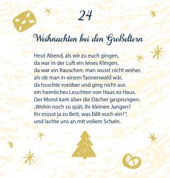 Zettel-Adventskalender - Liegt nun so still die weite Welt