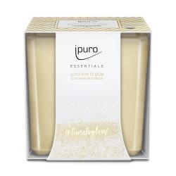 IPURO Essentials Duftkerze time to glow 125 g elfenbein