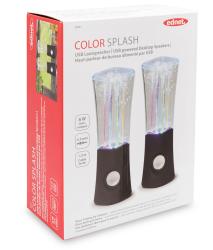 EDNET Aktiv Lautsprecher Color Splash 6 Watt RMS USB-Power schwarz