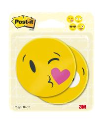 POST-IT Haftnotizen Emoji 70 x 70 mm 2 x 30 Blatt gelb