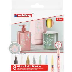 EDDING 751 creative Glanzlack-Marker 8er Set pastell