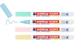 EDDING Kreidemarker-Set 4085 Pastell 4 Stück 1-2 mm mehrere Farben