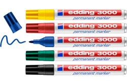 EDDING Permanentmarker-Set 3000 Basic 1,5-3 mm 5 Stück mehrere Farben