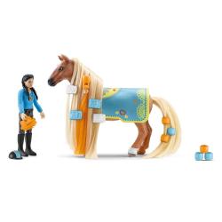 SCHLEICH® Spielfigur Kim & Caramelo Starter Set mehrfarbig