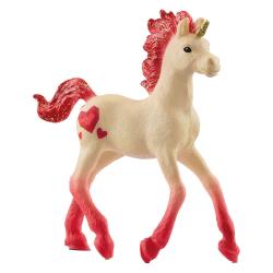 SCHLEICH® Spielfigur Sammeleinhorn Rubin weiß/rot