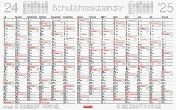 Schuljahreskalender abwischbar (2024/2025)