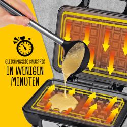 GOURMETMAXX Waffeleisen für Belgische Waffeln