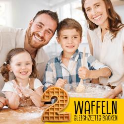 GOURMETMAXX Waffeleisen für Belgische Waffeln