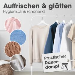 CLEANMAXX Dampfbürste faltbar 1.600 Watt schwarz
