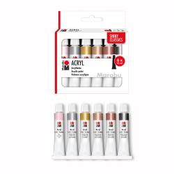 MARABU Acrylfarben-Set Shiny Classics 6 x 12 ml