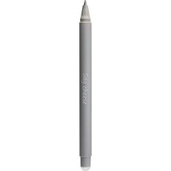 Grauer Stift mit einem Tierkopf als Deckel. Auf der Seite steht 'Say cheese'.