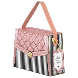 Geschenkverpackung Designer-Handtasche rosa