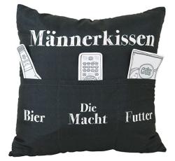 Männerkissen Sofahelden schwarz