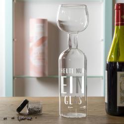 Geschenk-Set Wine Lovers XXL Glas Heute nur ein Glas 1 Stück 750 ml inklusive Reinigungsperlen