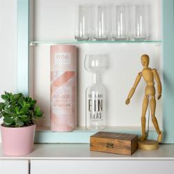 Geschenk-Set Wine Lovers XXL Glas Heute nur ein Glas 1 Stück 750 ml inklusive Reinigungsperlen