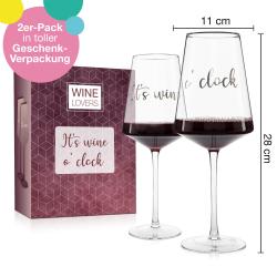 ILP Set Weingläser It's wine o'clock 750 ml 2 Stück transparent