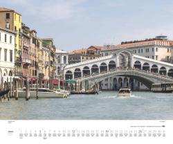 DUMONT - Der Traum von Venedig 2025 Wandkalender, 60x50cm, Kalender mit eindrucksvollen Aufnahmen der Stadt im Wasser