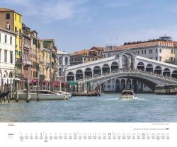 DUMONT - Der Traum von Venedig 2025 Wandkalender, 60x50cm, Kalender mit eindrucksvollen Aufnahmen der Stadt im Wasser