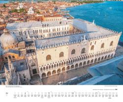 DUMONT - Der Traum von Venedig 2025 Wandkalender, 60x50cm, Kalender mit eindrucksvollen Aufnahmen der Stadt im Wasser