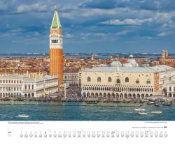 DUMONT - Der Traum von Venedig 2025 Wandkalender, 60x50cm, Kalender mit eindrucksvollen Aufnahmen der Stadt im Wasser