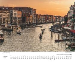 DUMONT - Der Traum von Venedig 2025 Wandkalender, 60x50cm, Kalender mit eindrucksvollen Aufnahmen der Stadt im Wasser