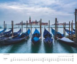 DUMONT - Der Traum von Venedig 2025 Wandkalender, 60x50cm, Kalender mit eindrucksvollen Aufnahmen der Stadt im Wasser