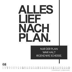 DUMONT - Sprüche im Quadrat 2025 Wandkalender, 23x23cm, Typo-Kalender von FUNI SMART ART, 12 Monatsblätter mit lustigen Sprüchen