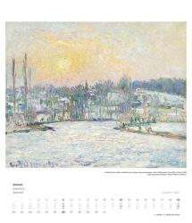 DUMONT - Impressionismus 2025 Wandkalender, 34,5x40cm, Kunstkalender mit zwölf bedeutenden Werken aus der Sammlung Hasso Plattner, mit Erläuterungen über Museum und Werke auf einem Extrablat