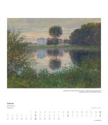 DUMONT - Impressionismus 2025 Wandkalender, 34,5x40cm, Kunstkalender mit zwölf bedeutenden Werken aus der Sammlung Hasso Plattner, mit Erläuterungen über Museum und Werke auf einem Extrablat