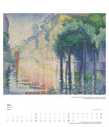 DUMONT - Impressionismus 2025 Wandkalender, 34,5x40cm, Kunstkalender mit zwölf bedeutenden Werken aus der Sammlung Hasso Plattner, mit Erläuterungen über Museum und Werke auf einem Extrablat