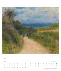 DUMONT - Impressionismus 2025 Wandkalender, 34,5x40cm, Kunstkalender mit zwölf bedeutenden Werken aus der Sammlung Hasso Plattner, mit Erläuterungen über Museum und Werke auf einem Extrablat