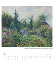 DUMONT - Impressionismus 2025 Wandkalender, 34,5x40cm, Kunstkalender mit zwölf bedeutenden Werken aus der Sammlung Hasso Plattner, mit Erläuterungen über Museum und Werke auf einem Extrablat