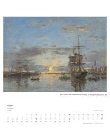 DUMONT - Impressionismus 2025 Wandkalender, 34,5x40cm, Kunstkalender mit zwölf bedeutenden Werken aus der Sammlung Hasso Plattner, mit Erläuterungen über Museum und Werke auf einem Extrablat