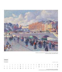 DUMONT - Impressionismus 2025 Wandkalender, 34,5x40cm, Kunstkalender mit zwölf bedeutenden Werken aus der Sammlung Hasso Plattner, mit Erläuterungen über Museum und Werke auf einem Extrablat