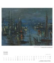 DUMONT - Impressionismus 2025 Wandkalender, 34,5x40cm, Kunstkalender mit zwölf bedeutenden Werken aus der Sammlung Hasso Plattner, mit Erläuterungen über Museum und Werke auf einem Extrablat