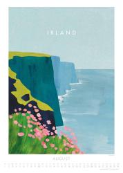 DUMONT - Travelposter 2025 Wandkalender, 50x70cm, Posterkalender mit zwölf neuen Bilder des Travelposter-Künstlers Henry Rivers, minimalistisch, modern und schlicht